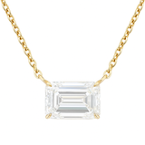 EMERELLE Emerald Solitaire Pendant | 3.04 cts | 14K Yellow Gold