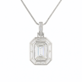 VERDANT Embrace Mixed Diamond & Gemstone Pendant | 8.94 cts | 14K White Gold