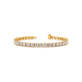SERAPHIM Round Diamond Tennis Bracelet | 7.7 cts | 14K Yellow Gold