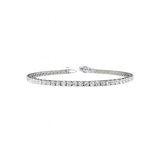PERPETUA Round Diamond Tennis Bracelet | 5.2 cts | 14K White Gold