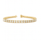 AUREUS Round Diamond Tennis Bracelet | 9.98 cts | 14K Yellow Gold