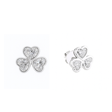 AMORA Heart Diamond Stud Earrings | 2.07 cts | 14K White Gold