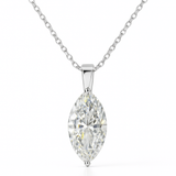 VESPER Marquise Solitaire Pendant | 2.71 cts | 14K White Gold