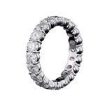 ELIZABETH Oval Diamond Full Eternity Band | 3.04 cts | 18K White Gold