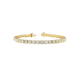 CORONATION Round Diamond Tennis Bracelet | 11.96 cts | 14K Yellow Gold