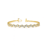 VANGUARD Round Diamond Tennis Bracelet | 6.87 cts | 18K Yellow Gold