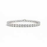 THALIA Round Diamond Tennis Bracelet | 13.06 cts | 14k White Gold