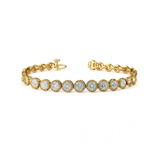 GALACTICA Round Diamond Tennis Bracelet | 6.77 | 14K Yellow Gold