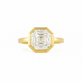 ASTRID Octagon Diamond Solitaire Ring | 3.33 cts | 14K Yellow Gold