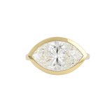 VIVIAN Marquise Diamond Solitaire Ring | 5 cts | 14K Yellow Gold