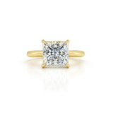 ZARA Princess Diamond Solitaire Ring | 3.14 cts | 14K Yellow Gold