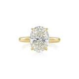 LISA Oval Diamond Solitaire Ring | 3.07 cts | 14K Yellow Gold