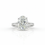SCARLETT Oval Diamond Solitaire Ring | 3.5 cts | Platinum