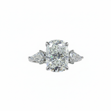 ANYA Cushion Brilliant Diamond 3-Stone Ring | 3.8 cts | Platinum