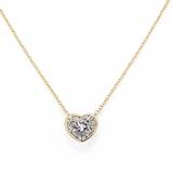 VERADIA Heart Shape Cut Solitaire Pendant | 5.05 cts | 18K Yellow Gold