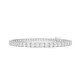 GLACERA Asscher Diamond Tennis Bracelet | 30.69 cts | 14K White Gold