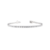 LUXARA Radiant Diamond Tennis Bracelet | 2.99 cts | 14K White Gold