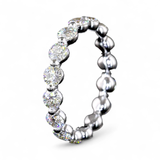 CONSTELLATION Round Diamond Full Eternity Band | 2.45 cts | 14K White Gold