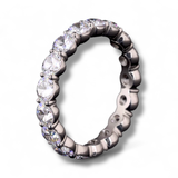 GWYNETH Round Diamond Full Eternity Band | 3.37 cts | 14K White Gold