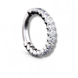 VANCE Oval Diamond 3/4 Band | 2.06 cts | 14K White Gold