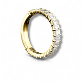 LHITE Emerald Cut 3/4 Eternity Band I| 2.07 cts | 14K Yellow Gold