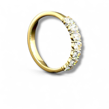VALERIUS Oval Cut 3/4 Band | 2.04 | 14K Yellow Gold