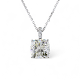 ALINA Cushion Modified Pendant | 2.96 cts | 14K White Gold