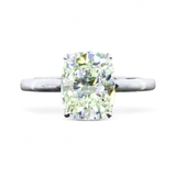 ZENITH Cushion Solitaire Ring | 2.1 cts | 14K White Gold.