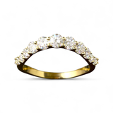 ORLA Round Diamond Half Eternity Band | 0.75 cts | 14K Yellow Gold