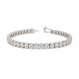 BLANCHE Round Diamond Tennis Bracelet | 10.52 cts | 14K White Gold