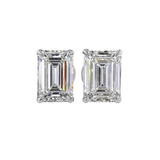 IRIS Emerald Stud Earrings | 2.11 cts | 14K White Gold