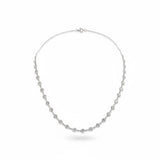 CIRELLE Round Diamond Station Necklace | 6.23 cts | 14K White Gold
