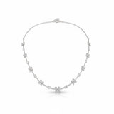 SPIRE Mix Diamond Station Necklace | 5.18 cts | 14K White Gold