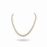 DUCHESS Marquise Diamond Riviera Necklace | 10.08 cts | 14K Yellow Gold