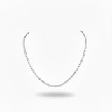 VERIDIAN Emerald Diamond Riviera Necklace | 13.75 cts | 14K Yellow Gold