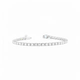 ESTELLE Emerald Diamond Tennis Bracelet | 2.42 cts | 14K White Gold