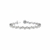 DIAMANTE Round Diamond Tennis Bracelet | 6.84 cts | 18K White Gold