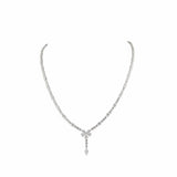 GLACIAL Mixed-Shape Diamond Necklace | 13.91 cts | 14K White Gold