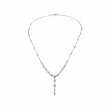 CELESTIAL Fusion Mixed-Shape Diamond Necklace | 8.87 cts | 14K White Gold