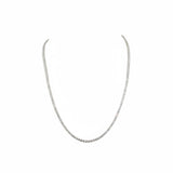 BEATRICE Antique Cushion Diamond Tennis Necklace | 16.81 cts | 14K White Gold