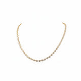 GLIMMER Pear Diamond Tennis Necklace | 11.86 cts | 14K Yellow Gold