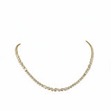 FUSION Mixed-Shape Diamond Tennis Necklace | 9.23 cts | 14K Yellow Gold