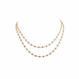 LURELIA Diamond Station Necklace | 14.36 cts | 14K Yellow Gold