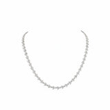 VINE Mixed-Shape Diamond Tennis Necklace | 11.65 cts | 14K White Gold