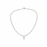 VELMIRA Mixed-Shape Diamond Necklace | 7.5 cts | 14K White Gold