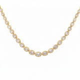 VIENNE Oval Diamond Necklace | 18.28 cts | 14K Yellow Gold