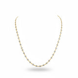 GLOW Round Diamond Station Necklace | 6.24 cts | 14K Yellow Gold